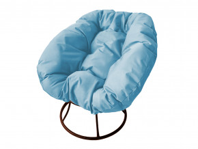 Кресло Пончик без ротанга голубая подушка в Екатеринбурге - magazinmebel.ru | фото - изображение 1
