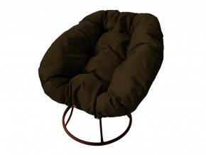 Кресло Пончик без ротанга коричневая подушка в Екатеринбурге - magazinmebel.ru | фото - изображение 1
