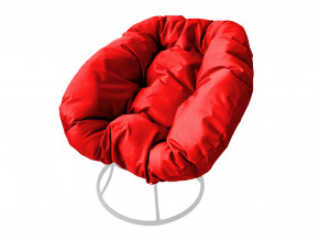 Кресло Пончик без ротанга красная подушка в Екатеринбурге - magazinmebel.ru | фото - изображение 1
