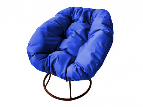Кресло Пончик без ротанга синяя подушка в Екатеринбурге - magazinmebel.ru | фото - изображение 1