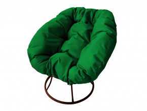 Кресло Пончик без ротанга зелёная подушка в Екатеринбурге - magazinmebel.ru | фото - изображение 1