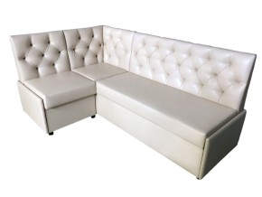 Угловой диван Призма со стяжками белый со спальным местом в Екатеринбурге - magazinmebel.ru | фото