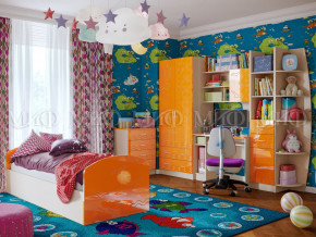 Детская комната Юниор-2 Оранжевый металлик в Екатеринбурге - magazinmebel.ru | фото - изображение 1