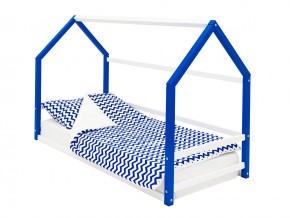 Детская кровать-домик Монтессори Svogen сине-белый в Екатеринбурге - magazinmebel.ru | фото
