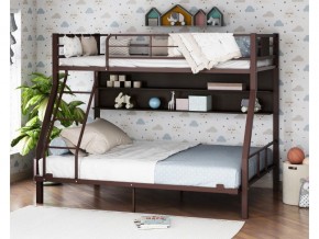 Двухъярусная кровать Гранада-1П 140 коричневый в Екатеринбурге - magazinmebel.ru | фото