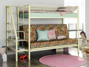 Двухъярусная кровать с диваном Мадлен 3 Слоновая кость-марки в Екатеринбурге - magazinmebel.ru | фото