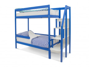 Двухъярусная кровать Svogen с бортиком синий в Екатеринбурге - magazinmebel.ru | фото - изображение 1