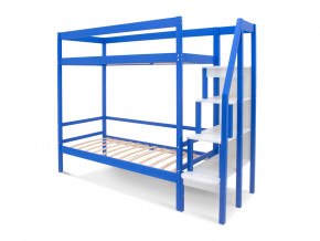 Двухъярусная кровать Svogen с бортиком синий в Екатеринбурге - magazinmebel.ru | фото - изображение 2