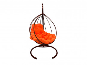 Кокон Капля без ротанга оранжевая подушка в Екатеринбурге - magazinmebel.ru | фото