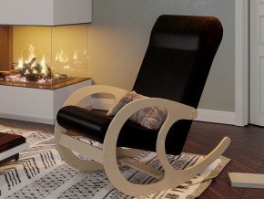 Кресло-качалка ТМК млечный дуб-черный в Екатеринбурге - magazinmebel.ru | фото