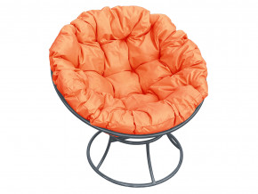 Кресло Папасан без ротанга оранжевая подушка в Екатеринбурге - magazinmebel.ru | фото