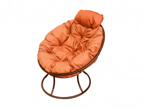 Кресло Папасан мини без ротанга оранжевая подушка в Екатеринбурге - magazinmebel.ru | фото - изображение 1