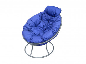 Кресло Папасан мини без ротанга синяя подушка в Екатеринбурге - magazinmebel.ru | фото - изображение 1