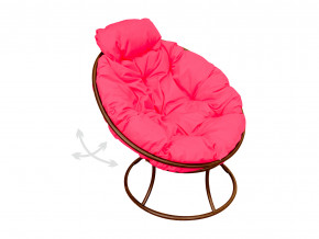 Кресло Папасан мини пружинка без ротанга розовая подушка в Екатеринбурге - magazinmebel.ru | фото - изображение 1