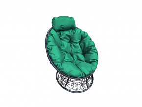 Кресло Папасан мини с ротангом зелёная подушка в Екатеринбурге - magazinmebel.ru | фото