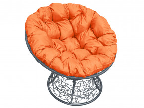 Кресло Папасан с ротангом оранжевая подушка в Екатеринбурге - magazinmebel.ru | фото
