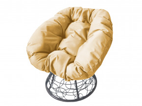 Кресло Пончик с ротангом бежевая подушка в Екатеринбурге - magazinmebel.ru | фото - изображение 1