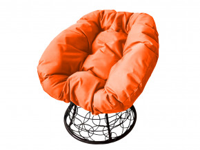 Кресло Пончик с ротангом оранжевая подушка в Екатеринбурге - magazinmebel.ru | фото