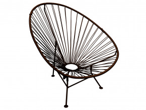 Кресло Ракушка с ротангом коричневый в Екатеринбурге - magazinmebel.ru | фото