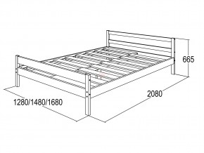 Кровать-13 двойная из массива 1200 в Екатеринбурге - magazinmebel.ru | фото - изображение 2