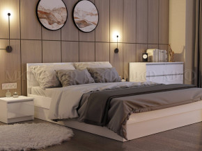 Кровать 1400 Челси Белый глянец в Екатеринбурге - magazinmebel.ru | фото - изображение 2