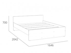 Кровать 1600 НМ 011.53 Симпл Белый Фасадный в Екатеринбурге - magazinmebel.ru | фото - изображение 4