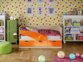 Кровать Бабочки 1800 Оранжевый металлик в Екатеринбурге - magazinmebel.ru | фото