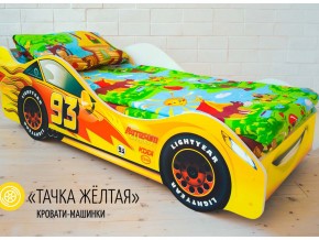 Кровать детская машина Тачка Желтая в Екатеринбурге - magazinmebel.ru | фото