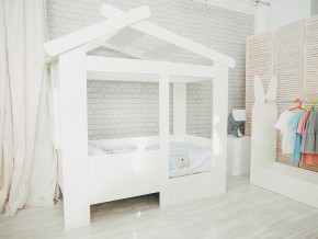 Кровать детская Теремок без ящика белая в Екатеринбурге - magazinmebel.ru | фото