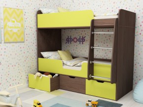 Кровать двухъярусная Малыш двойняшка бодега-лайм в Екатеринбурге - magazinmebel.ru | фото - изображение 1