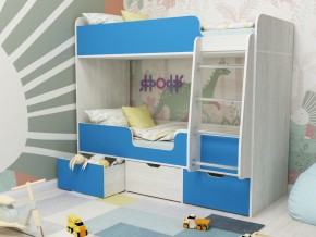 Кровать двухъярусная Малыш двойняшка винтерберг-голубой в Екатеринбурге - magazinmebel.ru | фото - изображение 1