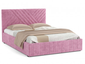 Кровать Гамма 1600 с основанием велюр тенерифе розовый в Екатеринбурге - magazinmebel.ru | фото - изображение 1