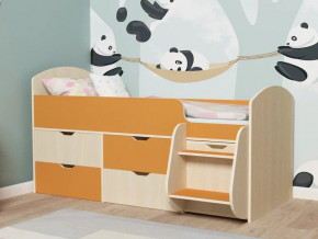 Кровать Малыш-7 Дуб-Оранжевый в Екатеринбурге - magazinmebel.ru | фото - изображение 1