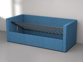 Кровать мягкая с подъёмным механизмом арт. 030 синий в Екатеринбурге - magazinmebel.ru | фото - изображение 2