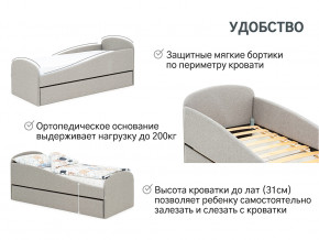 Кровать с ящиком Letmo халва (рогожка) в Екатеринбурге - magazinmebel.ru | фото - изображение 11