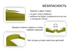Кровать с ящиком Letmo оливковый (велюр) в Екатеринбурге - magazinmebel.ru | фото - изображение 13