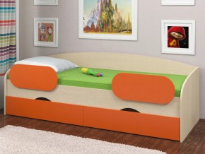 Кровать Соня 2 дуб молочный-оранжевый в Екатеринбурге - magazinmebel.ru | фото - изображение 2