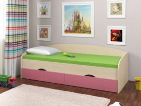 Кровать Соня 2 дуб молочный-розовый в Екатеринбурге - magazinmebel.ru | фото - изображение 1
