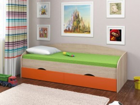 Кровать Соня 2 сонома-оранжевый в Екатеринбурге - magazinmebel.ru | фото