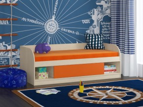 Кровать Соня 4 дуб молочный-оранжевый в Екатеринбурге - magazinmebel.ru | фото