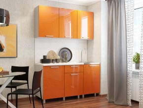 Кухня 1500 Титан блестки оранж в Екатеринбурге - magazinmebel.ru | фото