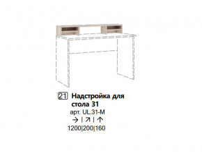 Надстройка для стола 31 (Полка) в Екатеринбурге - magazinmebel.ru | фото