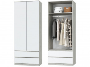 Шкаф для одежды 2х дверный с ящиками Лори дуб серый, белый в Екатеринбурге - magazinmebel.ru | фото - изображение 1