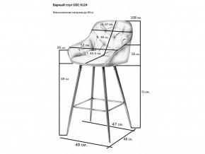 Стул барный UDC 9124 в Екатеринбурге - magazinmebel.ru | фото - изображение 2