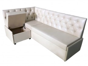 Угловой диван Призма со стяжками белый со спальным местом в Екатеринбурге - magazinmebel.ru | фото - изображение 2