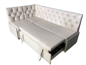 Угловой диван Призма со стяжками белый со спальным местом в Екатеринбурге - magazinmebel.ru | фото - изображение 3