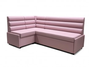 Угловой диван Призма Валики со спальным местом розовый в Екатеринбурге - magazinmebel.ru | фото - изображение 1