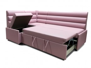 Угловой диван Призма Валики со спальным местом розовый в Екатеринбурге - magazinmebel.ru | фото - изображение 2